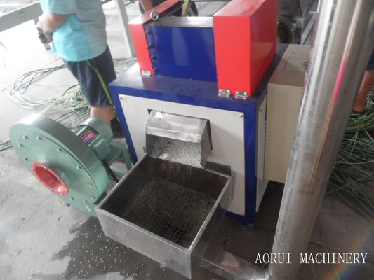 SS304 100kg / H เครื่องบดย่อยฟิล์มพลาสติกด้วยสกรูเดี่ยว