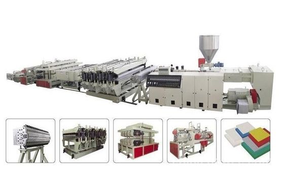 ราคาดี ความเร็วสูง WPC เฟอร์นิเจอร์ไม้กระดานสกรูคู่ Extruder ทำงานที่มั่นคง ออนไลน์