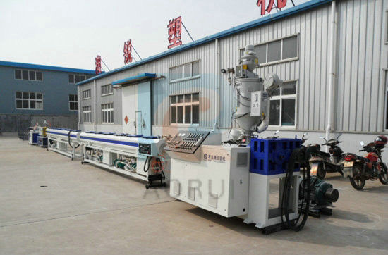 ราคาดี เครื่องรีดพลาสติกอัตโนมัติเต็มรูปแบบ, Pvc Twin Pipe Extrusion Line การผลิต ออนไลน์