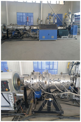 สกรูเดี่ยว PPR PE ท่อพลาสติก Extrusion Line พร้อมการซิงโครไนซ์