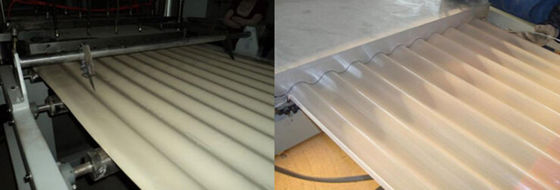 ราคาดี PVC Wavy Plastic Board Extrusion Line, เครื่องรีดแผ่นลูกฟูก ออนไลน์