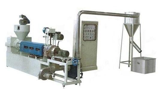 ราคาดี เครื่องจักรเม็ดพลาสติก PVC สกรูคู่ความเร็วสูง Pelletizer เครื่องอัดรีด ออนไลน์